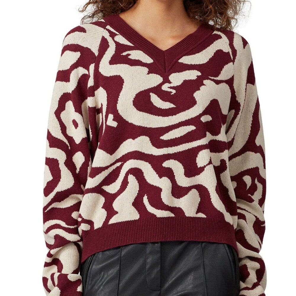Abstract Devon V-Neck Sweater - image 2